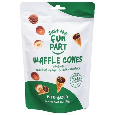 Just The Fun Part Waffle Cones Bite-Sized 6/4.23 OZ [UNFI #2987329] [ebt]