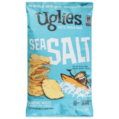 Uglies Potato Chips Kettle Sea Salt 12/6 OZ [UNFI #2253037] [ebt]