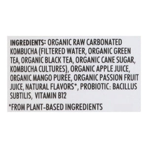 Humm Kombucha Kombucha Probiotic Mango Passionfruit 6/12 OZ [UNFI #2888899] [ebt]