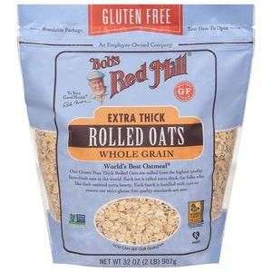 Bobs Red Mill Rolled Oats Gluten Free Extra Thick Whole Grain 4/32 OZ [UNFI #2270197] [ebt]