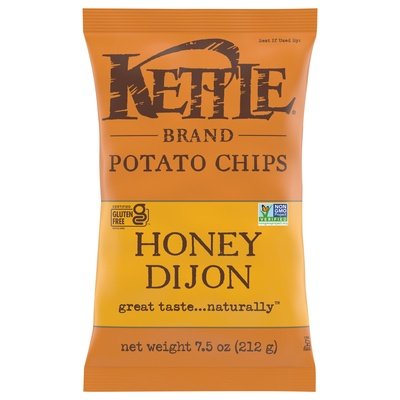Kettle Brand Potato Chips Honey Dijon 12/7.5 OZ [UNFI #2895126] [ebt]