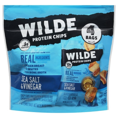 Wilde Protein Chips Sea Salt & Vinegar 8/4/1.34 Z [UNFI #3001203 ] [ebt]