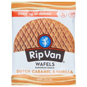 Rip Van Wafels Wafels Dutch Caramel & Vanilla 12/1.16 OZ [UNFI #2588473] [ebt]