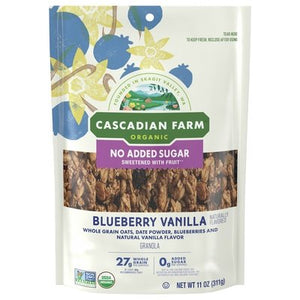 Cascadian Farm Granola Organic Blueberry Vanilla 4/11 OZ [UNFI #2941763] [ebt]