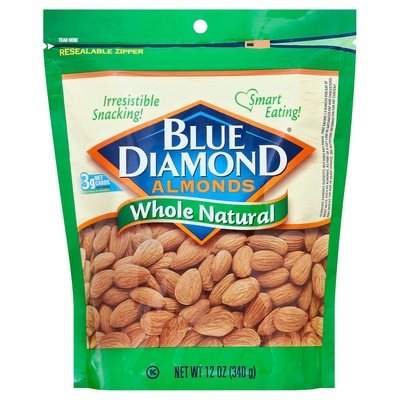 Blue Diamond Almonds Whole Natural 6/12 OZ [UNFI #2679744] [ebt]