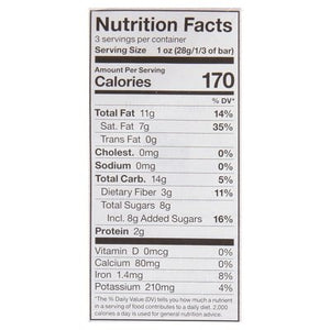 Endangered Species Chocolate Dark Chocolate Cacao Nibs 72% Cocoa 12/3 OZ [UNFI #540971] [ebt] T