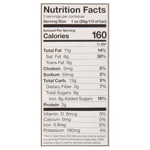 Endangered Species Chocolate Dark Chocolate Sea Salt & Almonds Oat Milk 55% Cocoa 12/3 OZ [UNFI #2506517] [ebt] T