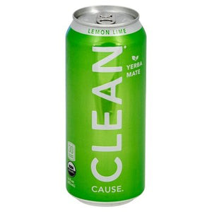 Clean Cause Yerba Mate Organic Lemon Lime 12/16 OZ [UNFI #2406882] [ebt]