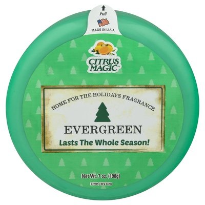 Citrus Magic Solid Air Freshener Evergreen 6/7 OZ [UNFI #2775658] T