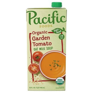 Pacific Foods Oat Milk Soup Organic Garden Tomato 12/32 OZ [UNFI #2740603] [ebt]