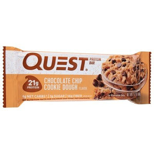 Quest Protein Bar Chocolate Chip Cookie Dough Flavor 12/2.12OZ [UNFI #1696145] [ebt]