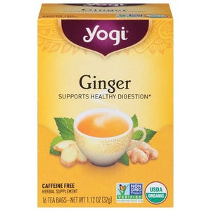 Yogi Herbal Supplement Caffeine Free Ginger Tea Bags 6/16 BAG [UNFI #355115] [ebt]