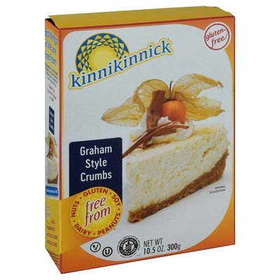 Kinnikinnick Foods Crumbs Graham Style 6/10.5 OZ [UNFI #0240978] [ebt]