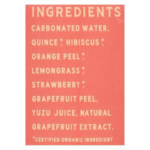 Rishi Tea Botanical Tea Sparkling Unsweetened Grapefruit Quince 12/12 OZ [UNFI #2618163] [ebt]