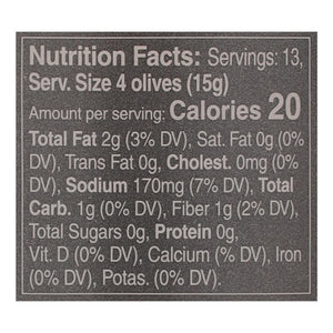 Mina Green Olives Moroccan Pitted 6/12.5 OZ [UNFI #2411783] [ebt]