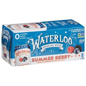 Waterloo Sparkling Water Summer Berry 3/8/12 OZ [UNFI #2695930] [ebt] T