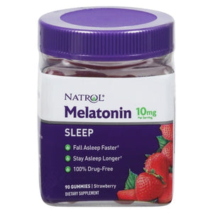 Natrol Melatonin Sleep 10 Mg Gummies Strawberry 1/90 CT [UNFI-CARLISLE #2251585]