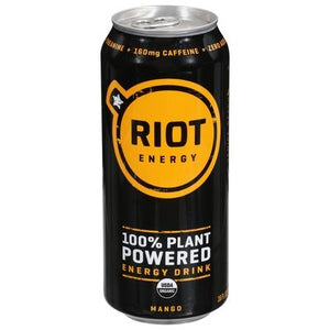 Riot Energy Energy Drink Organic Mango 12/16 OZ [UNFI #2551174] [ebt] T