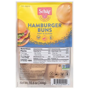 Schar Hamburger Buns Gluten-Free 4/10.6 OZ [UNFI #2826329] [ebt]