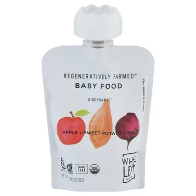 White Leaf Provisions Baby Food Apple + Sweet Potato + Beet 6/90 GRM [UNFI #2407070] [ebt]