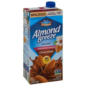Almond Breeze Almondmilk Chocolate Unsweetened 12/32 OZ [UNFI #0751073] [ebt]