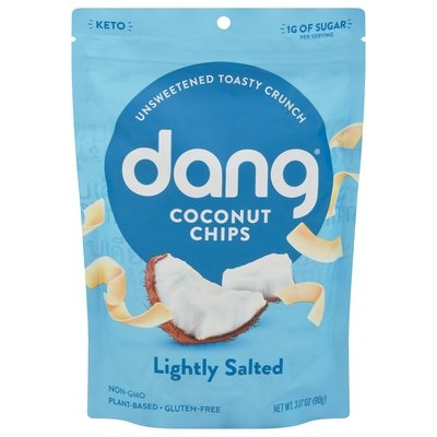 Dang Coconut Chips Keto Lightly Salted 12/3.17OZ [UNFI #1564582] [ebt]