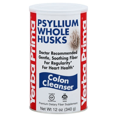 Yerba Prima Psyllium Whole Husks Colon Cleanser 12 OZ [UNFI #0811901] T