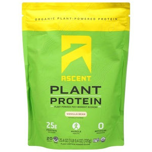 Ascent Plant Protein Powder Blend Vanilla Bean 25.4 OZ [UNFI #2744571] T