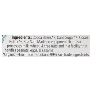 Theo Chocolate Dark Chocolate Organic Sea Salt 70% 12/3 OZ [UNFI #1564822] [ebt] T