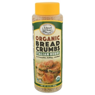 Edward & Sons Bread Crumbs Organic Italian Herbs 6/15 OZ [UNFI #0339713] [ebt]