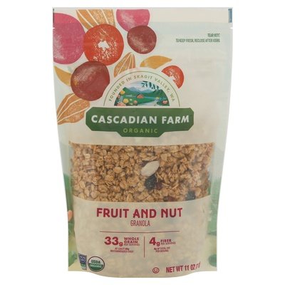 Cascadian Farm Granola Organic Fruit And Nut 4/11 OZ [UNFI #2941938] [ebt]