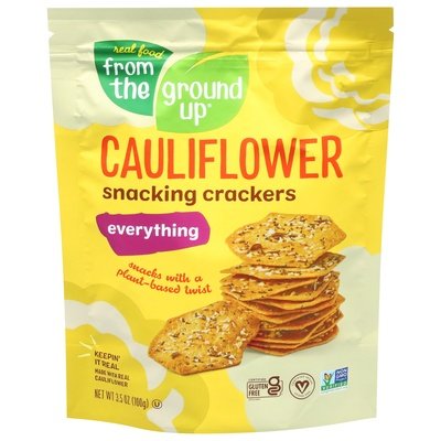 From The Ground Up Snacking Crackers Cauliflower Everything 6/3.5 OZ [UNFI #2701464] [ebt]