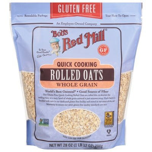 Bobs Red Mill Rolled Oats Gluten Free Quick Cooking 4/28 OZ [UNFI #2270239] [ebt]