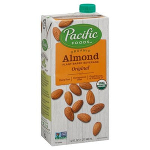 Pacific Foods Plant-Based Beverage Original Organic Almond 12/32 OZ [UNFI #518282] [ebt]