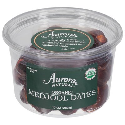 Aurora Natural Medjool Dates Organic 12/10 OZ [UNFI #2624492] [ebt]