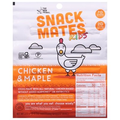 The New Primal Meat Snack Chicken & Maple 8/2.5 OZ [UNFI #2299436] [ebt]