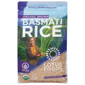 Lotus Foods Basmati Rice Organic Brown 6/30 OZ [UNFI #2031334] [ebt]