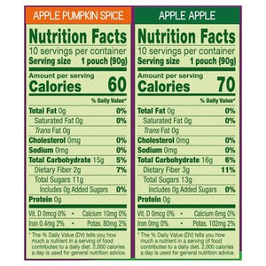 Gogo Squeez Fruit & Veggies Apple Pumpkin Spice/Apple Apple On the Go 2/20/3.2Z [UNFI #2982346] [ebt]