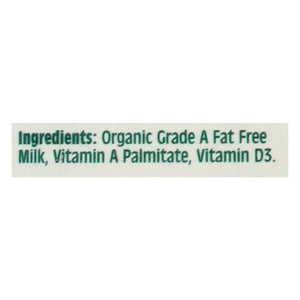 Organic Valley Milk Fat Free 0% Milk Fat 6/64 OZ [UNFI #0644765] [ebt] T