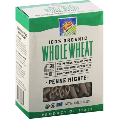Bionaturae Penne Rigate Organic Whole Wheat Og1 12/16 oz [UNFI #0530923 ] [ebt]