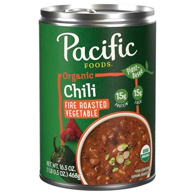 Pacific Foods Chili Organic Fire Roasted Vegetable Plant-Based 12/16.6 Z [UNFI #2886554] [ebt]