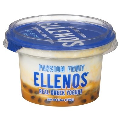 Ellenos Real Greek Yogurt Passion Fruit 8/5.3 OZ [UNFI #2653251] [ebt]