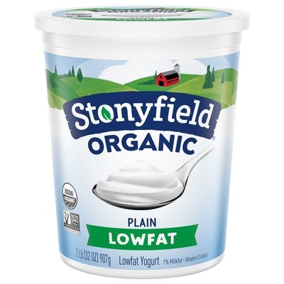 Stonyfield Organic Yogurt Lowfat Organic Plain 6/32 OZ [UNFI #0456368] [ebt]