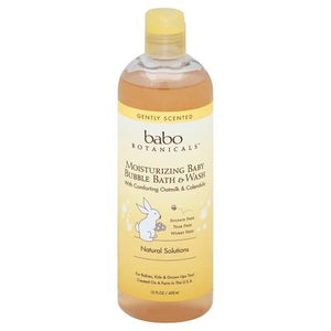 Babo Botanicals Bubble Bath & Wash Baby Moisturizing Gently Scented 1/15 OZ [UNFI #1625607] T