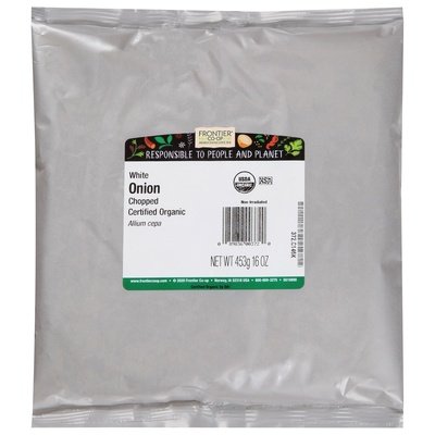 Frontier Nat Prod Co-Op Onion White Chopped 1 Lb [UNFI #0478370] [ebt]