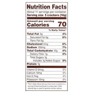 Back To Nature Crackers Stoneground Wheat Organic 6/6 OZ [UNFI #1516921] [ebt]