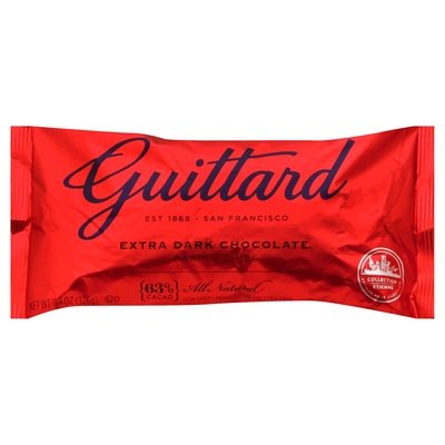 Guittard Baking Chips Extra Dark Chocolate 63% Cacao 12/11.5 OZ [UNFI #323980] [ebt] T