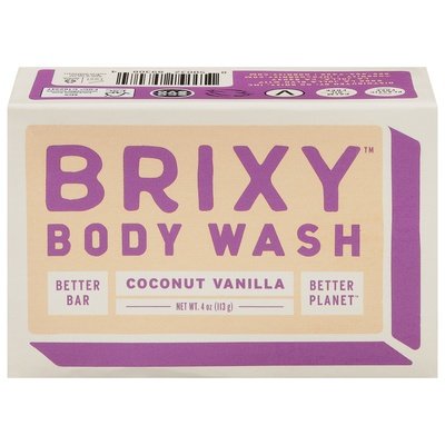 Brixy Body Wash Bar Coconut Vanilla 1/4 OZ [UNFI #2838928] T