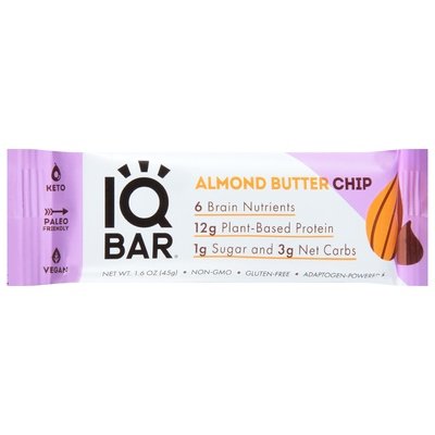 Iqbar Protein Bar Almond Butter Chip 12/1.6 OZ [UNFI #2446110] [ebt]