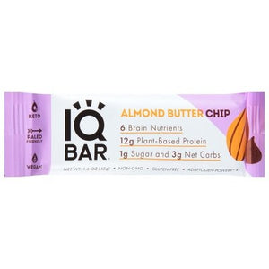 Iqbar Protein Bar Almond Butter Chip 12/1.6 OZ [UNFI #2446110] [ebt]